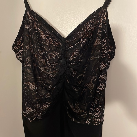 Forever 21 Black Lace bow tie Bodysuit - Picture 1 of 7